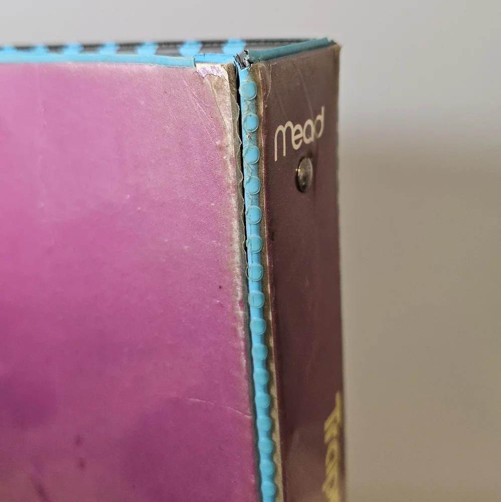 Vintage 90's Mead Trapper Keeper Designer Series 3 Ring Binder